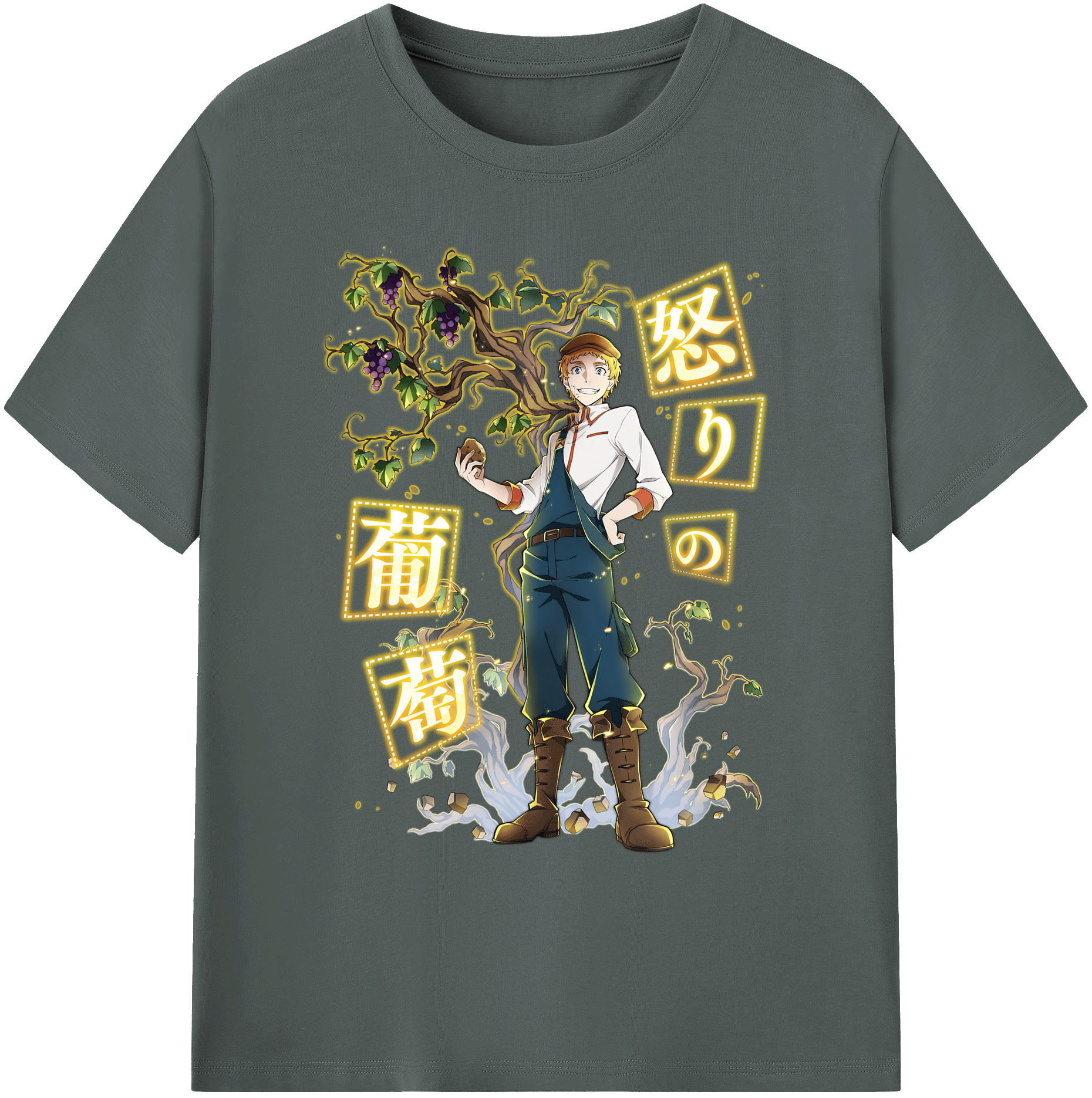 （画像用） 文豪ストレイドッグス Bungo Stray Dogs 綿100％ メンズ半袖Tシャツ｜肌触りやわらか＆通気性